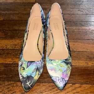 Simply Styled Floral Heels - Multicolor